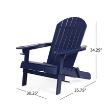 Load image into Gallery viewer, Zenithia - Outdoor Foldable Adirondack Chair With 2 Cup Holders