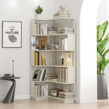 Load image into Gallery viewer, L-Shaped Design Corner Bookshelf