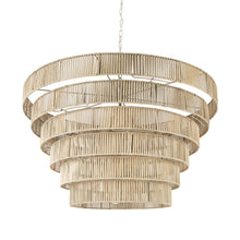 Load image into Gallery viewer, Six Tier Hanging Chandelier - Light Brown