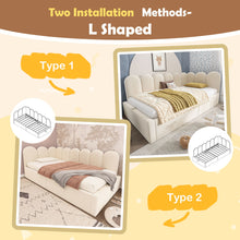 Load image into Gallery viewer, Upholstered Daybed With Metal Slatted Base