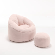 Load image into Gallery viewer, Bedding Bean Bag Sofa Chair High Pressure Foam With Footrest