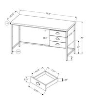 Load image into Gallery viewer, Computer Desk For Home Office, Laptop, 3 Storage Drawers, Contemporary & Moder
