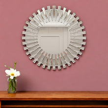Load image into Gallery viewer, 32" Sunburst Unframed Accent Mirror - Silver