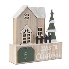 Load image into Gallery viewer, Christmas Tabletop Sign With LED - Beige / Green / White