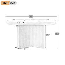 Load image into Gallery viewer, Farmhouse Oval Extendable Dining Table With Pedestal Base
