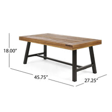 Load image into Gallery viewer, Carlisle - Industrial Coffee Table With And Slat Panel Design - Natural