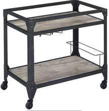 Load image into Gallery viewer, Jorgensen - Serving Cart - Rustic Oak / Charcoal