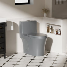 Load image into Gallery viewer, 1 Piece Toilet With Dual Flush And Soft Closing Seat