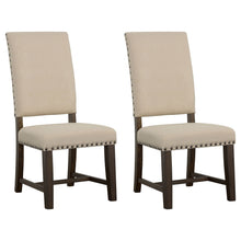 Load image into Gallery viewer, Upholstered Side Chair With Nailhead Accents (Set of 2) - Beige