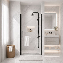 Load image into Gallery viewer, Semi-Frameless Pivot Shower Door With Adjustable Width, Reversible Installation