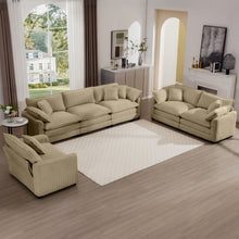 Load image into Gallery viewer, Elegant Oversized Sectional Sofa Set With Deep Seats And Flexible Layout