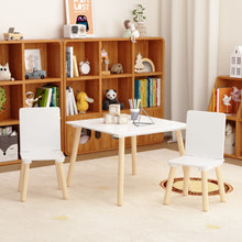 Load image into Gallery viewer, Kids Table And 2 Chairs Set, 3 Piece Toddler Activity Play - White