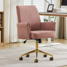 Load image into Gallery viewer, Ergonomic Mid-Back Office Chair With Striped Fabric