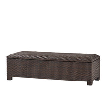Load image into Gallery viewer, Santiago - Wicker Storage Bench - Brown Multi