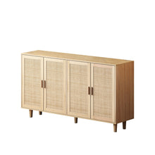 Load image into Gallery viewer, Elegant And Functional 4 Door Rattan Decorative Storage Cabinet
