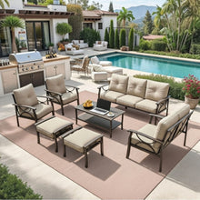 Load image into Gallery viewer, Patio Furniture Set With Coffee Table And Cushions For Backyard