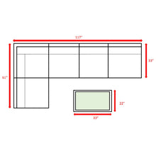Load image into Gallery viewer, Comfortable Modern Patio Rattan Sectional Set With Cushions