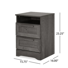 Load image into Gallery viewer, Broxon - Rustic Drawer Nightstand