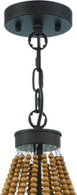 Load image into Gallery viewer, Candle Style Five Light Metal Dimmable Chandelier - Brown / Black