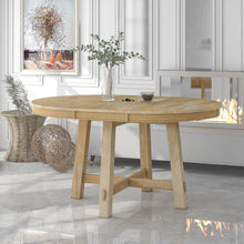 Load image into Gallery viewer, Gia - Round Extendable Dining Table With 16" Leaf Wood