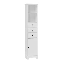 Load image into Gallery viewer, Tall Storage Cabinet With 3 Drawers And Adjustable Shelves For Bathroom