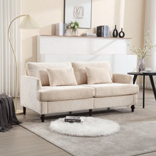 Load image into Gallery viewer, Mid Century Modern Fabric Loveseat Sofa, 2 Seat Upholstered Couch