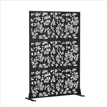 Load image into Gallery viewer, Three Panel Screen Room Divider (720048) - Black