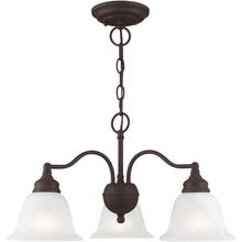 Load image into Gallery viewer, Dimmable 3 Light Chandelier With Shades - Bronze