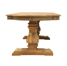 Load image into Gallery viewer, 84" Solid Wood Trestle Base Dining Table - Natural