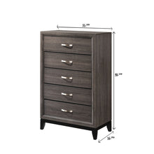 Load image into Gallery viewer, Contemporary 5 Drawer Tall Chest