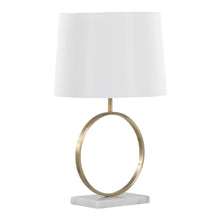 Load image into Gallery viewer, Moon - Contemporary Table Lamp - White / Gold