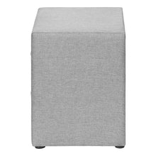 Load image into Gallery viewer, Linen Blend Two Drawer Nightstand - Gray