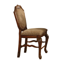 Load image into Gallery viewer, Fabric And Solid Wood Counter Height Bar Chairs (Set of 2) - Beige / Brown