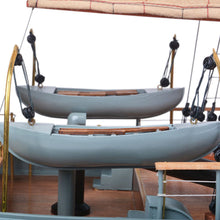 Load image into Gallery viewer, Hand Painted Model Boat - Red / Beige
