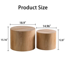 Load image into Gallery viewer, Modern Round Nesting Coffee Table (Set of 2)