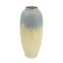 Load image into Gallery viewer, Reactive Glaze Cylinder Table Vase - Blue / Cream