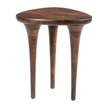 Load image into Gallery viewer, 22" Wood Pedestal End Table - Brown
