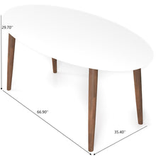 Load image into Gallery viewer, Ada - Mid-Century Modern Style Oval Dining Table