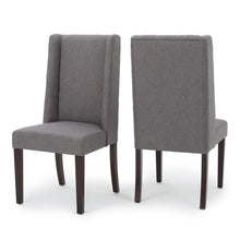 Load image into Gallery viewer, High Back Dining Chair With Wingback Design (Set of 2)