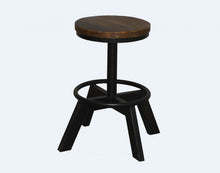 Load image into Gallery viewer, Iron Backless Bar Chair - Brown / Black