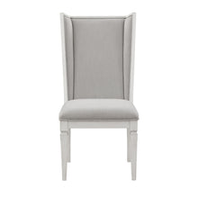 Load image into Gallery viewer, Upholstered Linen Open Back Dining Side Chairs (Set of 2) - Light Gray
