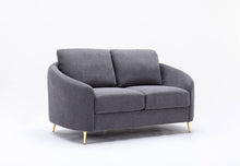 Load image into Gallery viewer, Yuina - Linen Loveseat - Gray