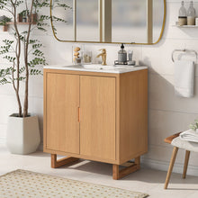 Load image into Gallery viewer, Bathroom Vanity Set With Sink, Combo Cabinet, Bathroom Storage Cabinet, Solid Wood Frame