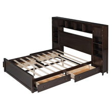Load image into Gallery viewer, Bed With All In One Cabinet, Shelf And Sockets