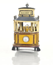 Load image into Gallery viewer, Railway Cable Car Sculpture - Yellow / Black