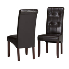 Load image into Gallery viewer, Wood Dining Parsons Chairs (Set of 2) - Brown