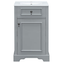 Load image into Gallery viewer, Elegant Bathroom Vanity With Ceramic Sink, Soft Close Door, Adjustable Shelf