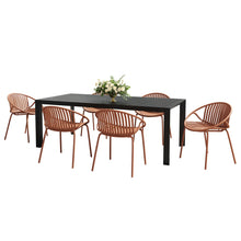 Load image into Gallery viewer, 7 Piece Dining Set With Stackable Chairs