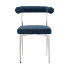 Load image into Gallery viewer, Polyester Open Back Dining Side Chairs (Set of 2) - Blue