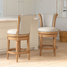 Load image into Gallery viewer, Swivel Barstool With High-Back